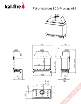 Чертеж для Fairo ECO-prestige 85 3-sided