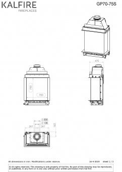 Чертеж для Kalfire GP70/75S