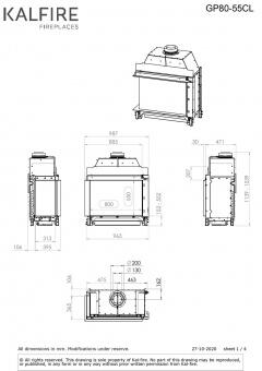 Чертеж для Kalfire GP80/55C (L/R)